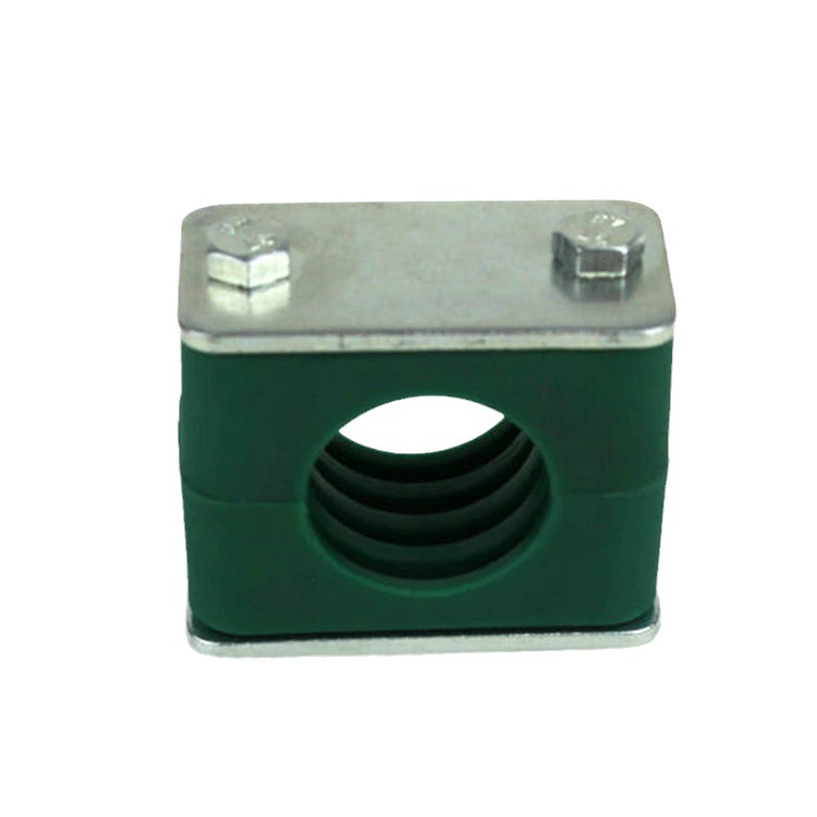 Оптовая поставка легких пластиковых хомутов для труб с внешними шестигранными двойными болтами, однокомпонентные хомуты для крепления труб и шлангов, долговечные.