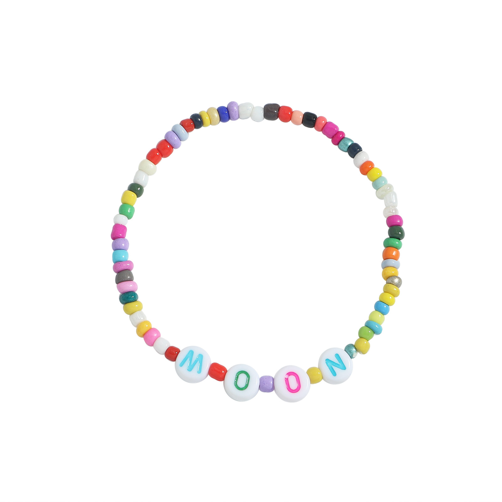 wholesale jewelry letters colorful bead necklace bracelet set Nihaojewelrypicture16