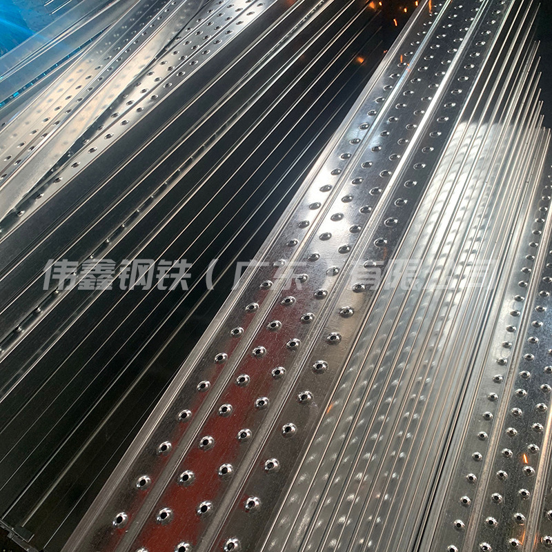 Trampolín en stock de acero galvanizado en caliente andamio tipo gancho sitio de construcción plataforma antideslizante edificio pasarela túnel tablero