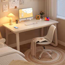。电脑桌台式家用简易书桌卧室办公桌子工作台简约现代小户型写字