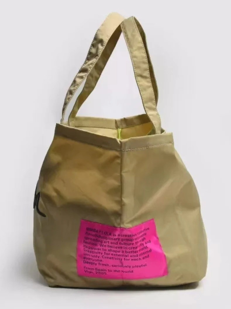 Venta directa de fábrica, bolso de tela español Bimba y Lola, nuevo bolso de mano para mujer de color puro, bolso de mano para mujer, bolso tipo clutch para mujer