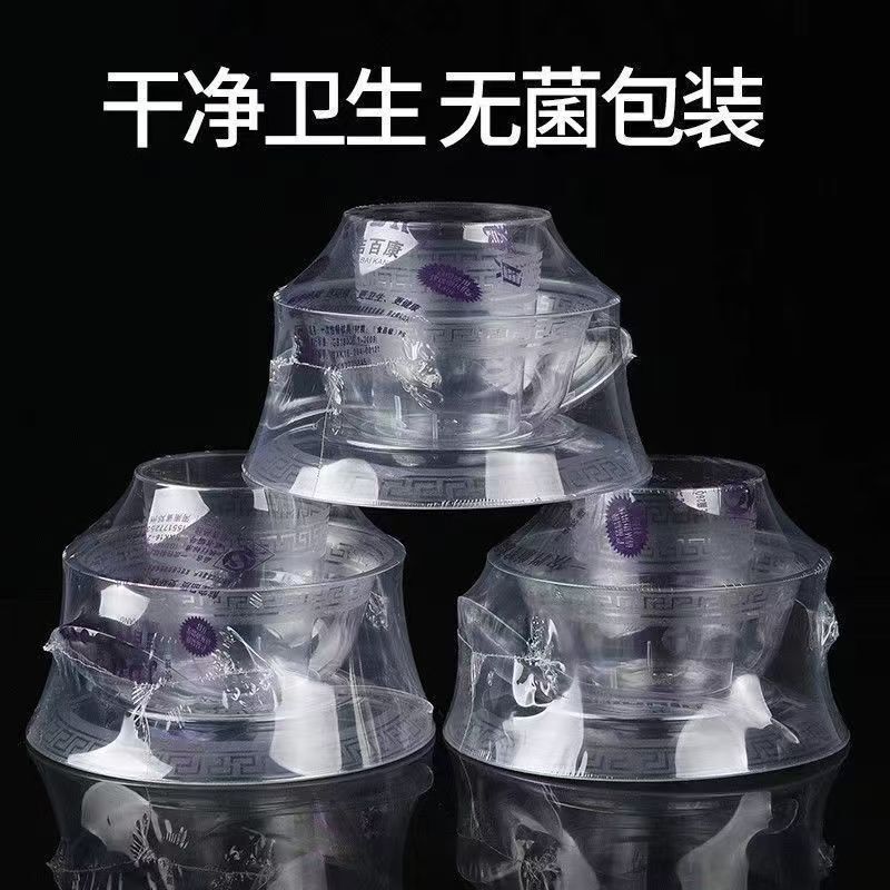 Disposable Tableware Set Food-Grade Chopsticks, Spoons and Dishes Set Combination Aviation Home Hospitality Packaging Takeaway Thickeneding