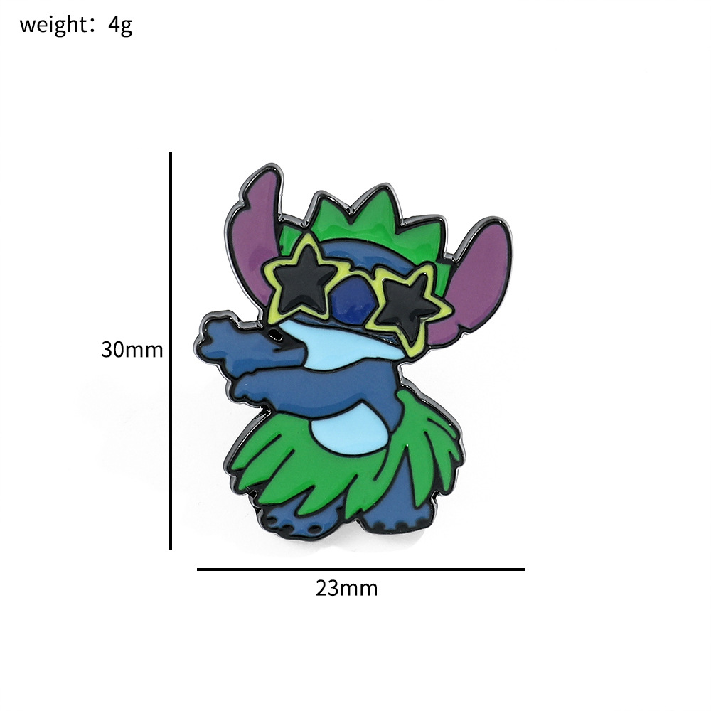 Personalidad creativa de dibujos animados broche de puntada de dibujos animados de Europa y América estrella de insignia de metal de dibujos animados bebé PIN al por mayor