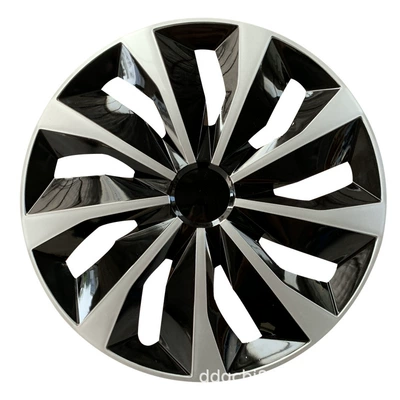 Neutral 16/ 17inch Two-Color Paint Modified Car Wheel Cover Hub Cover Modified Decorative Wheel Cover Tire Cap (Hub cover) - 17-inch-tt-silver-1