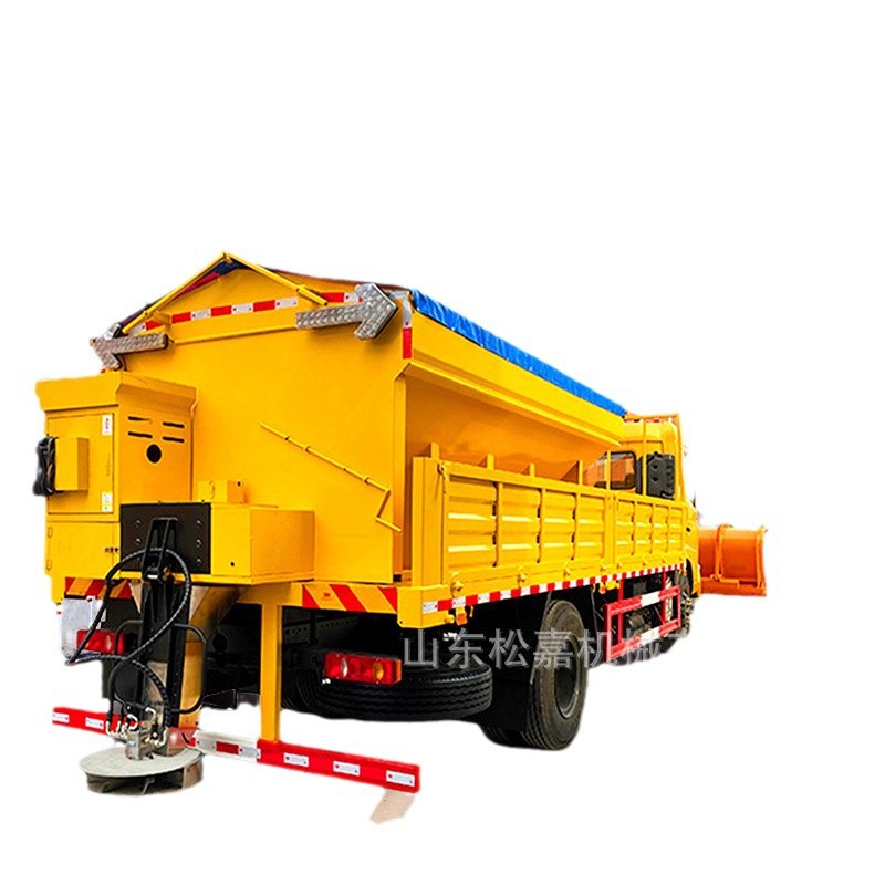 dispensador de agente de fusión de nieve dispensador de sal industrial pequeño máquina de remoción de nieve de gasolina vehículo tipo equipo de remoción de nieve de carretera municipal