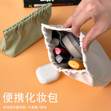 化妆包带内袋新款高级便携收纳小包旅行迷你随身化妆袋口红收纳包