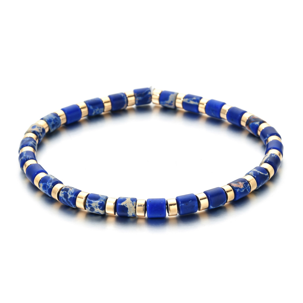 10g Weight Bracelets Classification Natural Stone Chain Material Beaded Chain Chain Type 1 Piece Quantity Daily Occasion natural stone, Agate Material Geometric Pattern All Seasons Season Women's Gender Ethnic Style Style Ethnic Style Geometric Natural Stone Agate Beaded Chain Bracelets In Bulk 13