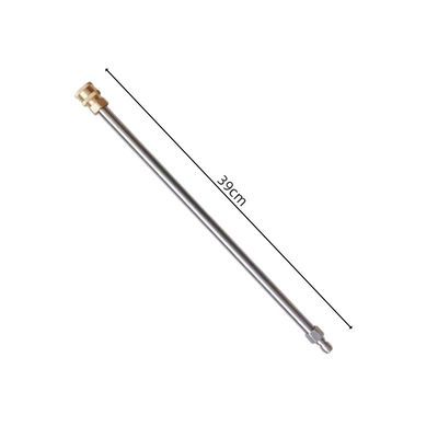 High pressure water gun extension rod quick insert 17 inch stainless steel extension rod 1 4 male and female head quick connect extension rod (High pressure car wash water gun) - 39cm-quick-connect-extension-pole
