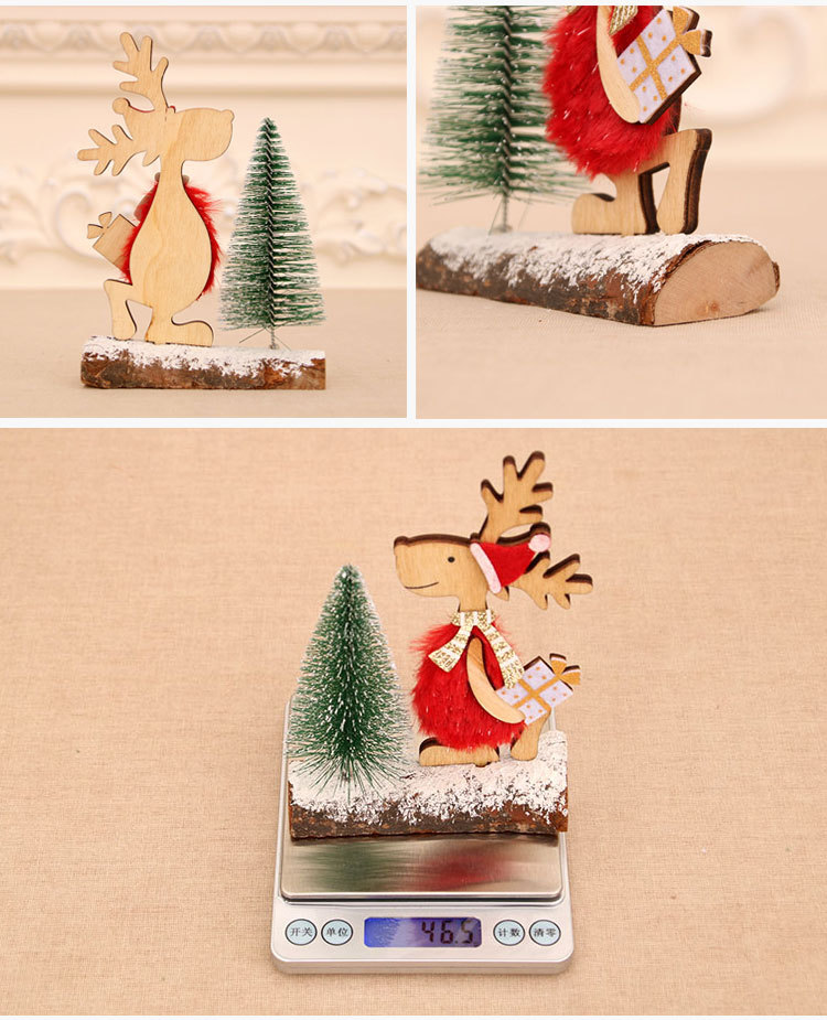 Christmas Fashion Elk Wood Party Decorative Props display picture 6