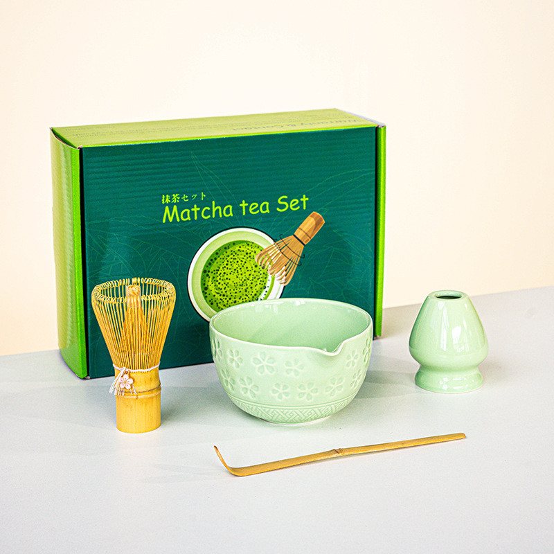 FJT 사쿠라 광구그릇 그린 4종세트(짙은 녹색 컬러박스)