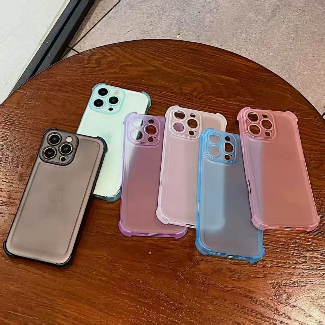 Чехол для телефона Apple, совместимый с iPhone 15, матовый с воздушной подушкой, 16 Pro Max, новая коллекция