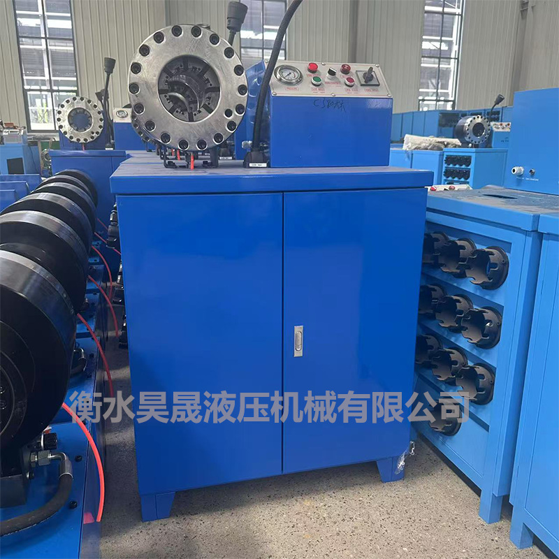 液压油管压管机 钢管缩管机 锁管机 大棚压管机 钢丝绳扣压机