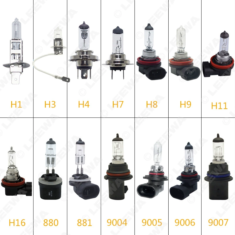 12V теплая белая Автомобильная фара галогенная лампа H1/H3/H4/H7/H8/H11 Автомобильная кварцевая лампа