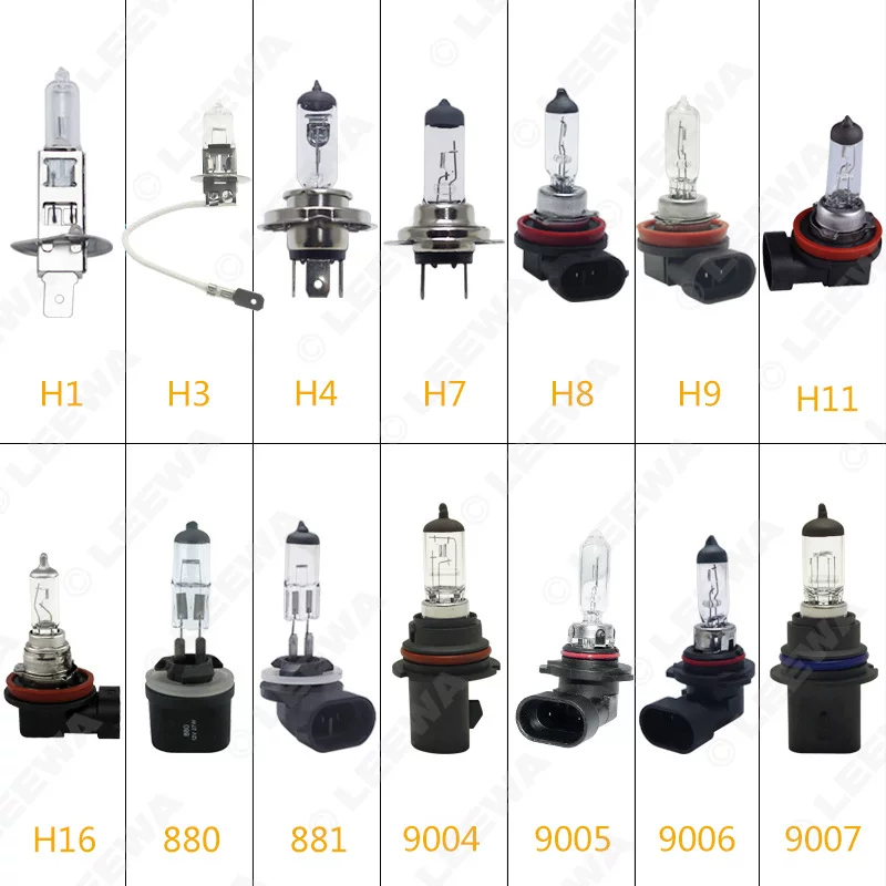 12V теплый белый свет автомобильная галогенная лампа H1/H3/H7/H8/H11/H11 кварцевая лампа автомобиля