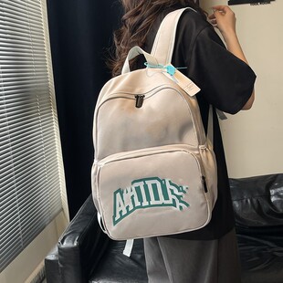 Fashionable Backpack Women's 2025 New Fashion Casual Travel Small School Bag College Student Travel Lightweight Campus Backpack