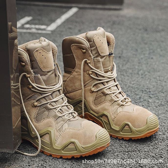 Combat Boots, Outdoor Hiking Shoes, Travel High-Top Non-Slip Wear-Resistant Hiking Thick-Soled Heightening Hiking Shoes, Desert Shoes, Men's Shoes Combat Boots, Outdoor Hiking Shoes, Travel High-Top Non-Slip Wear-Resistant Hiking Thick-Soled Heightening Hiking Shoes, Desert Shoes, Men's Shoes