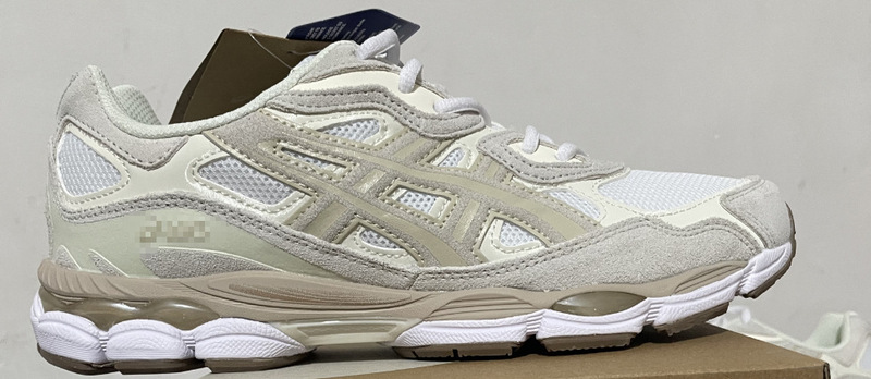 純粋なオリジナル莆田の新しい Gel-NYC ロートップ ランニング シューズ、耐摩耗性スプライシング メッシュ、通気性のあるお父さん靴、滑り止めとクッション性|undefined