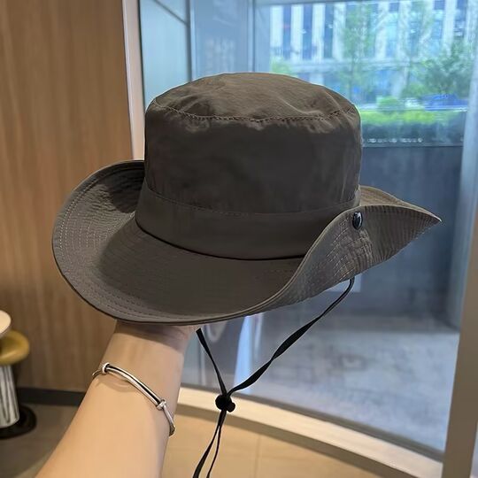 Rongmei Quick-drying Hiking Hat for Women Summer Outdoor Sun Protection Visor Breathable Western Cowboy Hat Fishing Fisherman Hat for Men