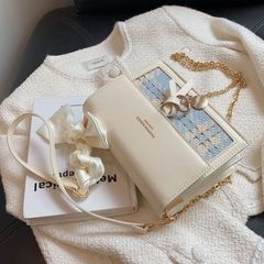 韓国版ファッションショルダーバッグ女性秋百合小衆高級感潮百合insチェーンバッグ