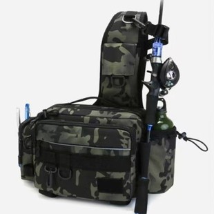 Cross-Border Outdoor Lure Bag, Multi-Functional Waist Bag, Fishing Rod Bag, Tactical Backpack, Crossbody Bag, Fishing Rod Bag