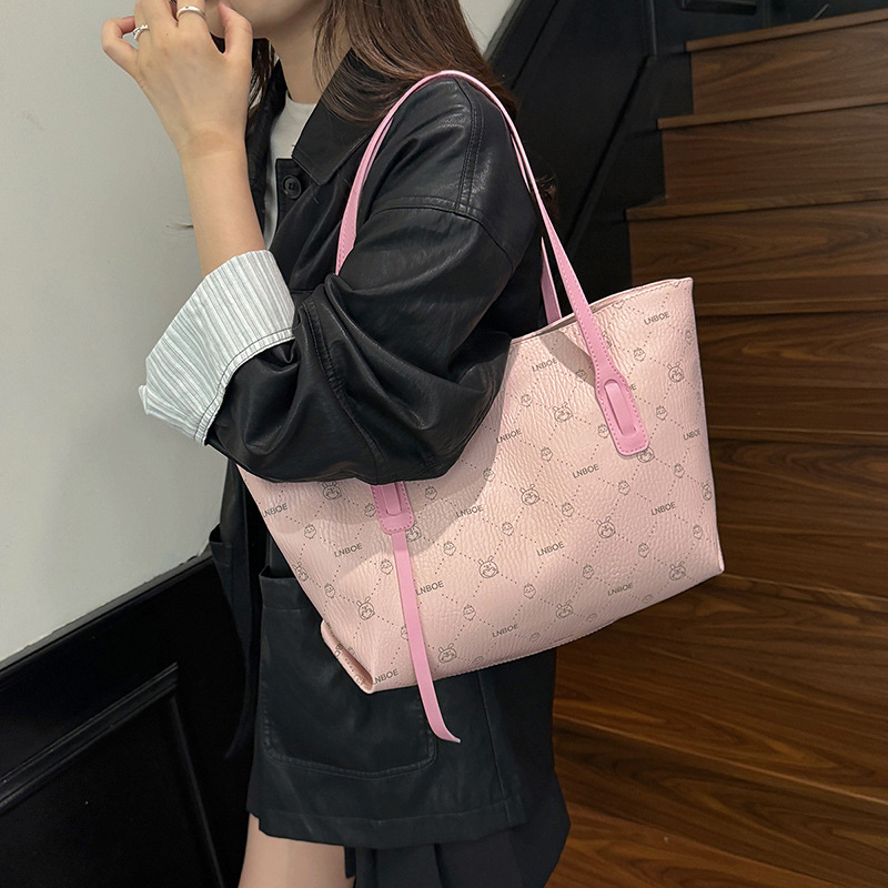 高级感软皮腋下包包女2025新款大容量通勤托特包复古时尚单肩女包|undefined