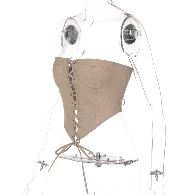 Sunny Strapless Bandage Crop Top13