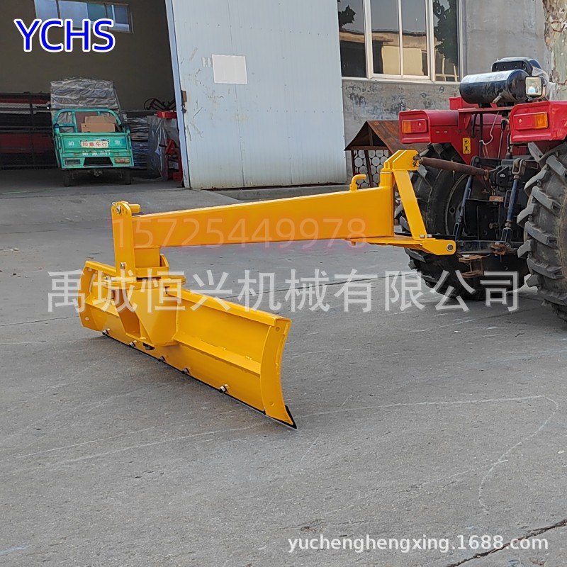 供应拖拉机后置推雪机系列  四轮车悬挂平土机平整地面土方机械