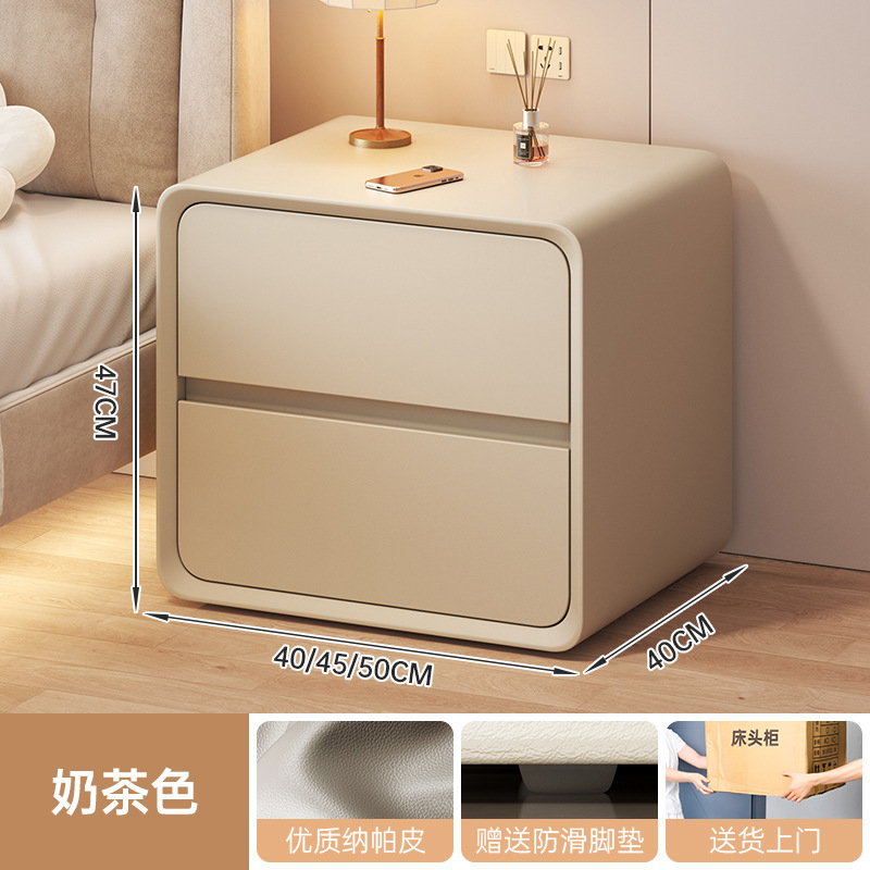 Tabernita de cabecera del dormitorio armario de almacenamiento doméstico pequeño 2025 nuevo estilo francés crema cama de aire armario estante