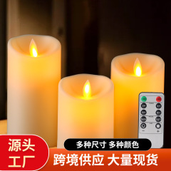 LED電子ろうそく灯バーレストラン誘導照明結婚式クロスボーダー揺れシミュレーション電子ろうそく