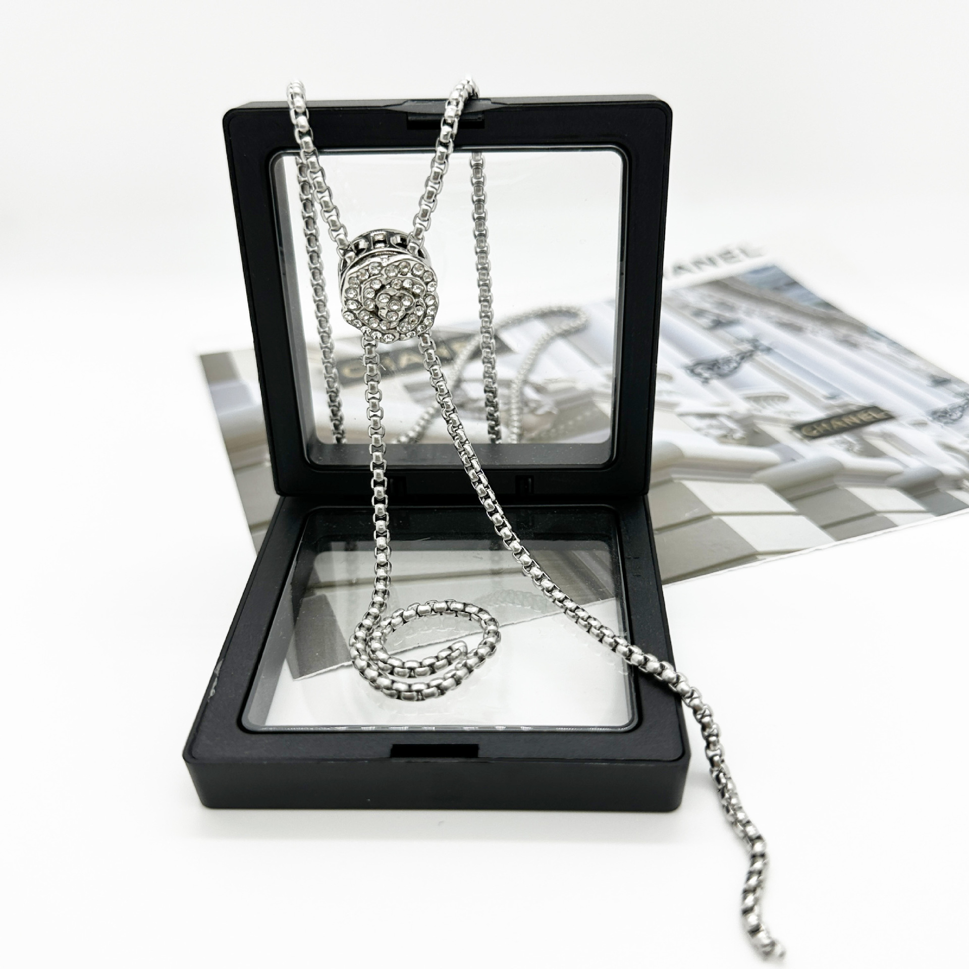 Camellia Necklace Decorative Pants Drawstring Jeans Belt Heart Accessory Chain Women's Jewelry Heart Chain