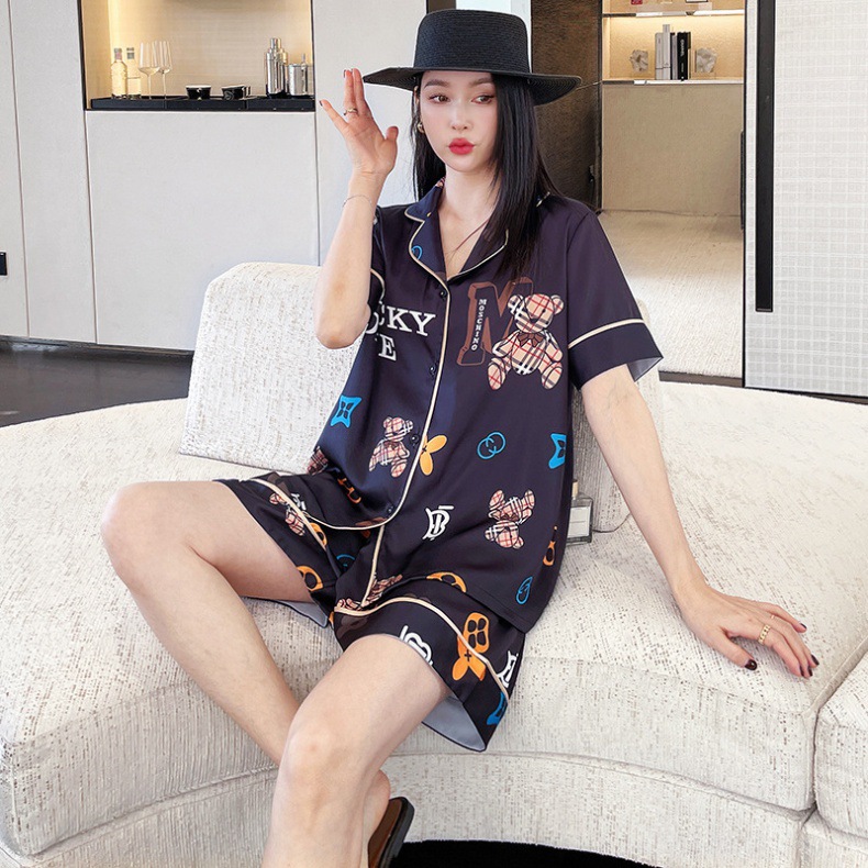 B0547 690K ĐỒ NGỦ NỮ LINTDC DÁNG DỘNG NGẮN TAY MÙA HÈ ĐỒ ĐÔI THỜI TRANG NỮ ĐỒ NGỦ HOẶC MẶC NHÀ G02 SẢN PHẨM MỚI