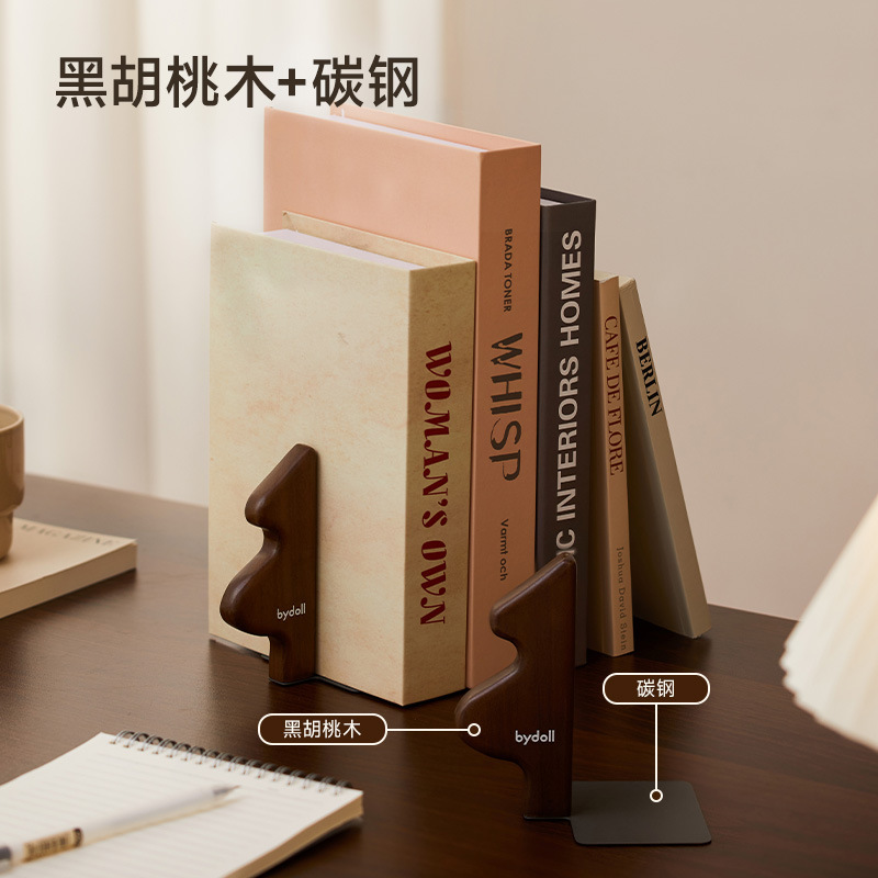 【知闲闲】创意实木树书立架桌面书立森系书本收纳置物架|undefined