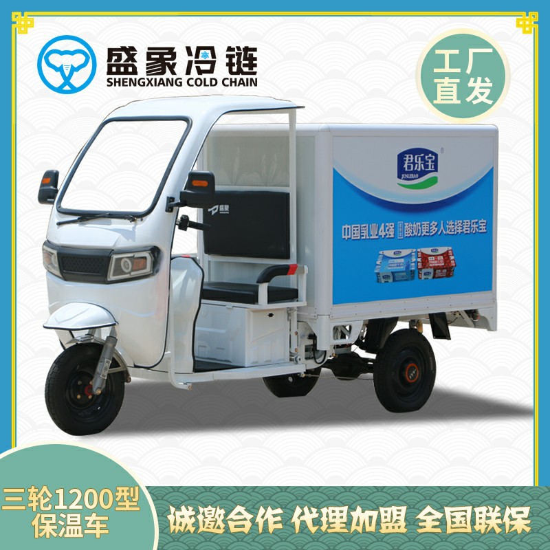 fresh Fruits and vegetables wholesale Distribution milk fruit Vegetables Transport vehicle Electric Tricycle BaoWenChe New Energy Vehicle