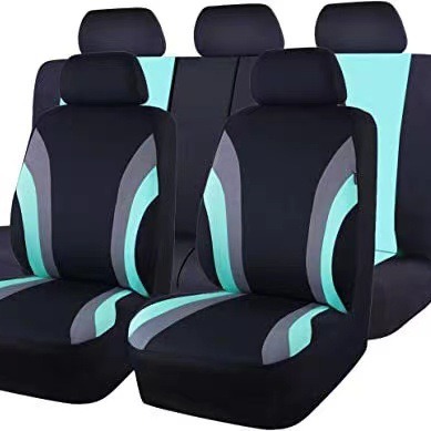 Cubierta de asiento de coche universal de exportación transfronteriza cubierta de asiento de coche de tela de costura de dos colores Amazon Europa y América