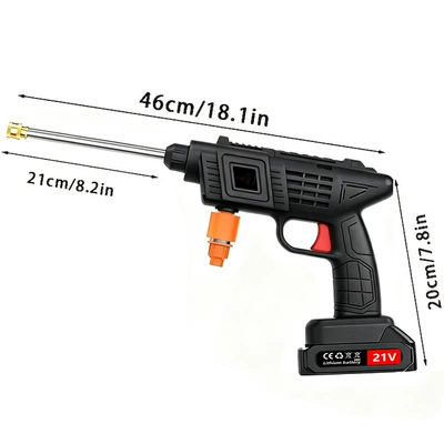 High pressure car wash water gun | a large-capacity lithium battery and high-pressure boosting