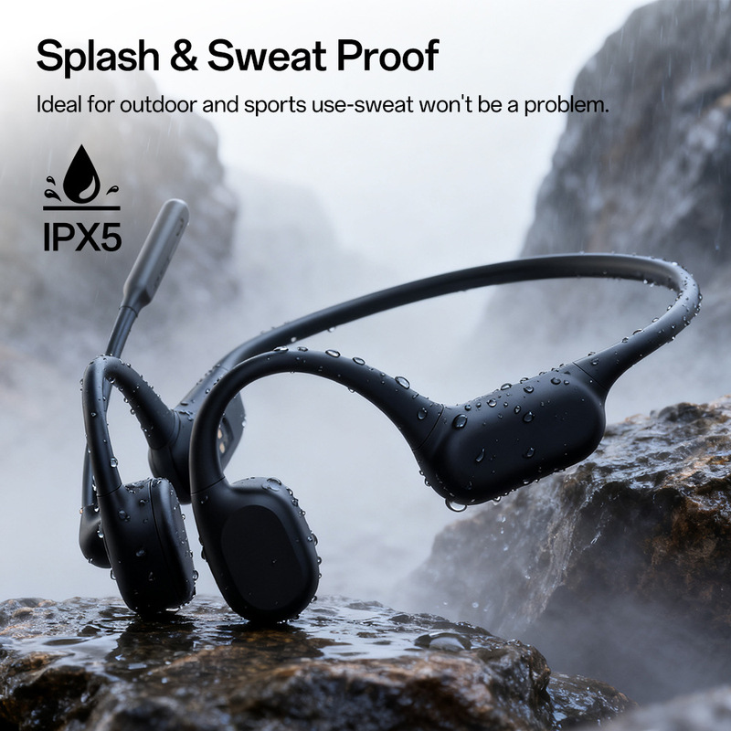 Cross-Border S18M True Bone Conduction Bluetooth Headset with Microphone Super Long Battery Life Running and Cycling Sports Headset