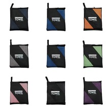 加工定制素色超细纤维沙滩巾 瑜伽游泳吸水速干双面绒沙滩巾