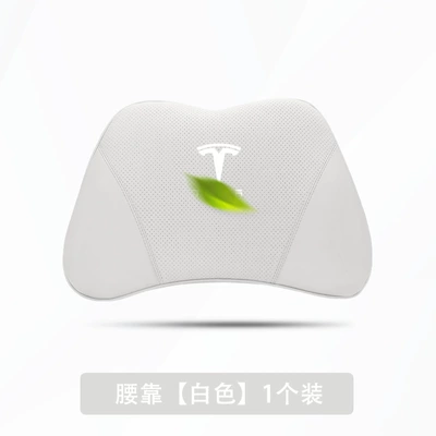 Cushion Car Neck Pillow — Headrest - tesla-white-1-waistrest