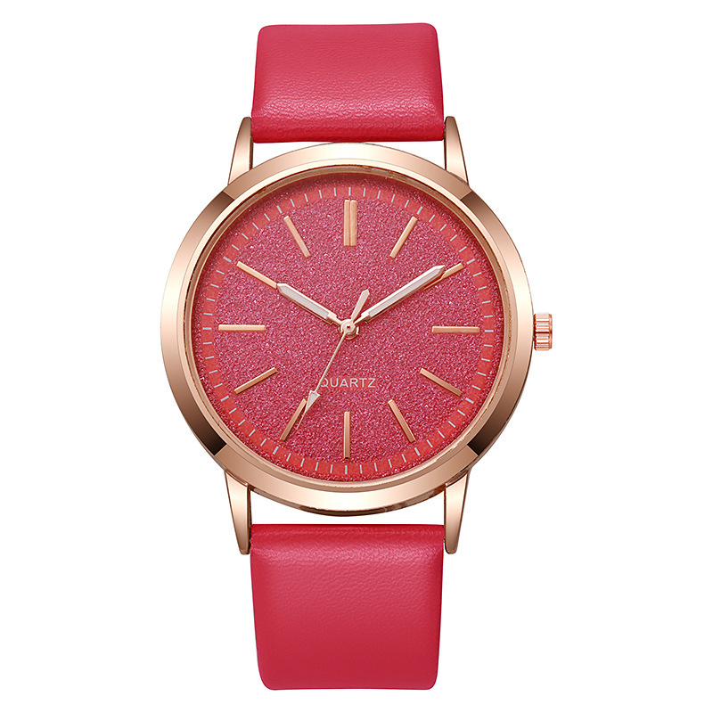 2024 reloj de nuevo producto Student Party Reloj para mujer Versión coreana de la correa de la pu de aleación Reloj de cuarzo Reloj de moda para mujer Blanco