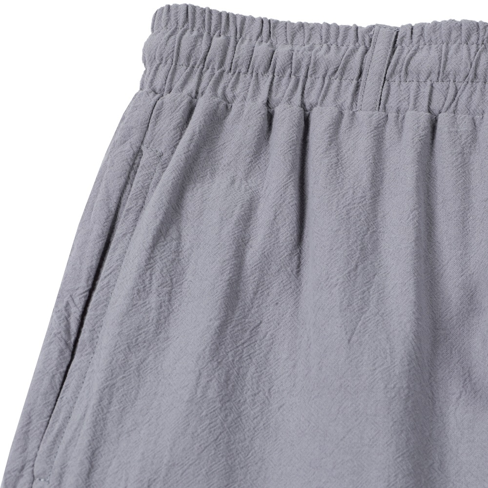 Men's Linen Cargo Pants All Season Thin Multiple Pockets Loose Casual Wide Leg Capri Pants_viptrois.com