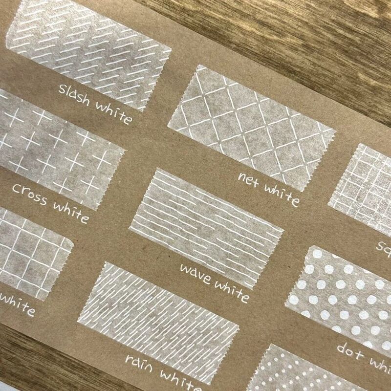 White Striped Polka Dot Basic Washi Tape for DIY Journal Decoration Material Tape Roll White Striped Polka Dot Basic Washi Tape for DIY Journal Decoration Material Tape Roll