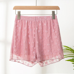 祺莉香可外穿防走光安全褲女士新款蕾絲大碼打底褲寬鬆短褲2021