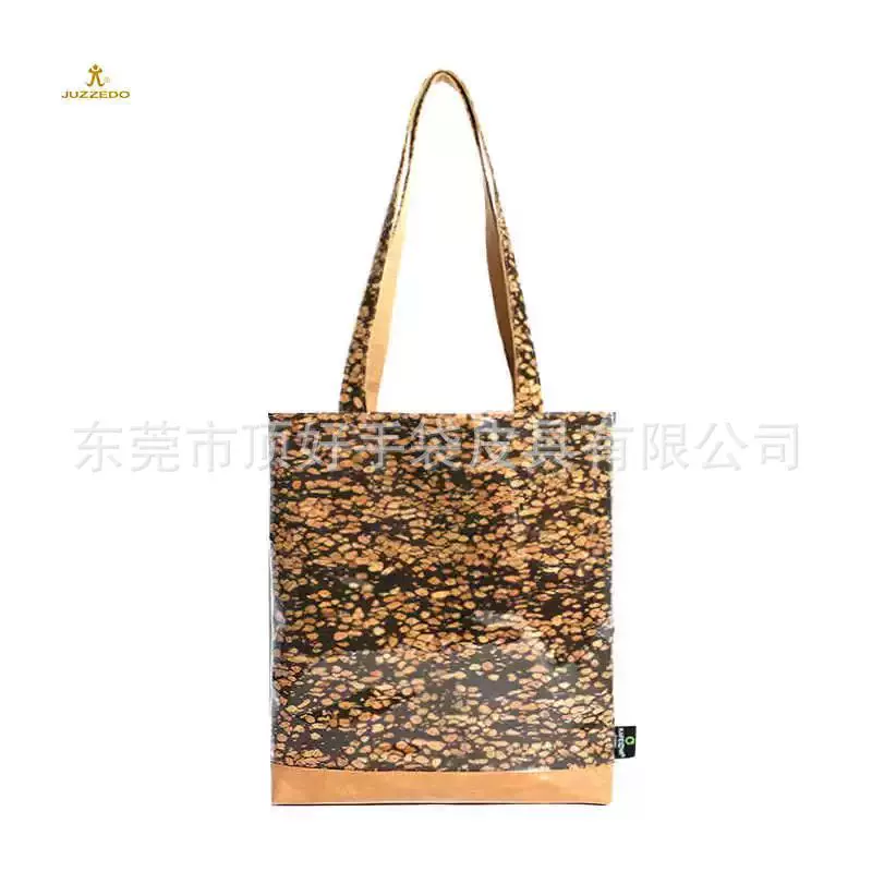 简约环保咖啡渣手提单肩包 大容量便携TPU通勤手提包 可印刷logo