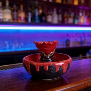 创意陶瓷火山鸡尾酒碗酒吧多人使用鸡尾酒杯陶瓷酒碗Valcano bowl
