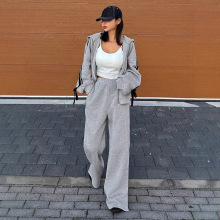 运动时尚休闲学院风卫衣外套套装女2025新款秋装搭配一整套小个子