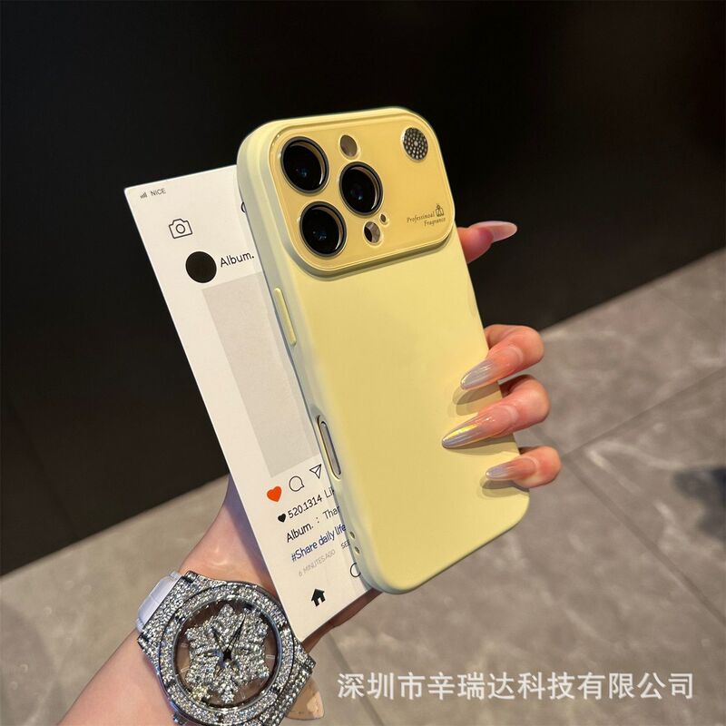 适用iPhone17ProMax手机壳大视窗香薰液态硅胶苹果15防摔保护套16|undefined