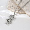 Necklace hip-hop style, brand movable robot, long pendant, sweater, accessory, wholesale