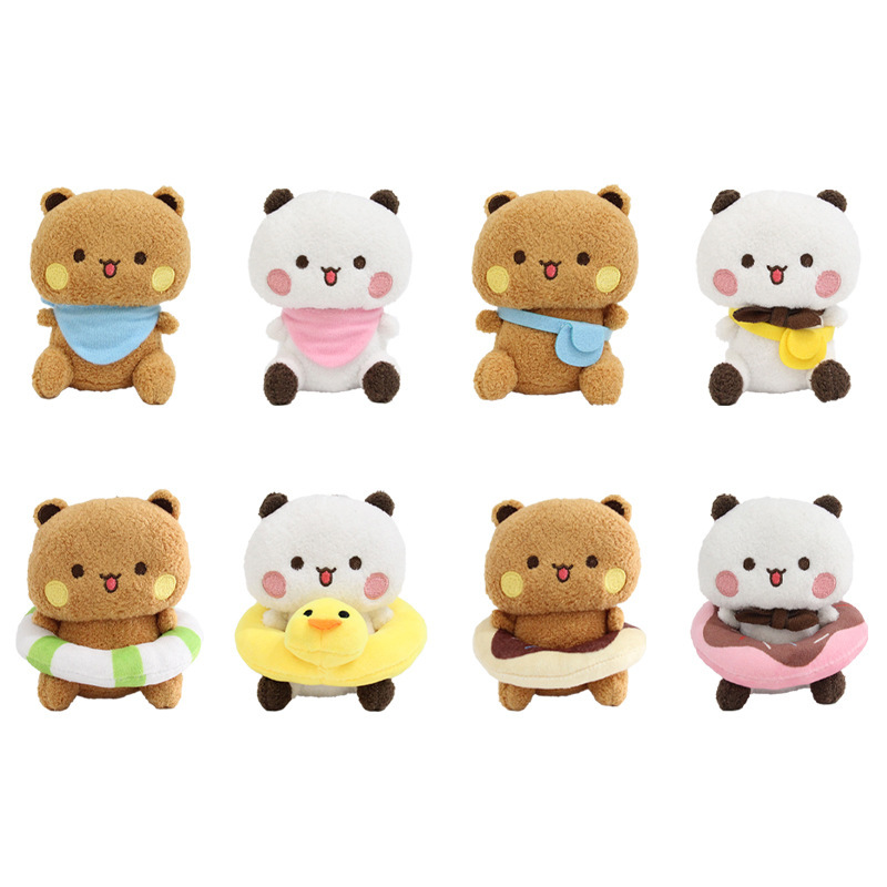 Cartoon Emoji Plush Toy Pendant Cute and Adorable Keychain Couple Dolls