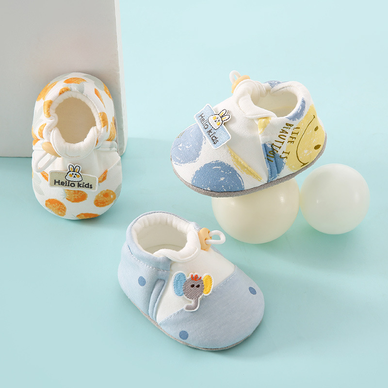 婴儿鞋男女宝宝软底布鞋步前鞋脚套春夏季防滑地板鞋6-8-9-个月