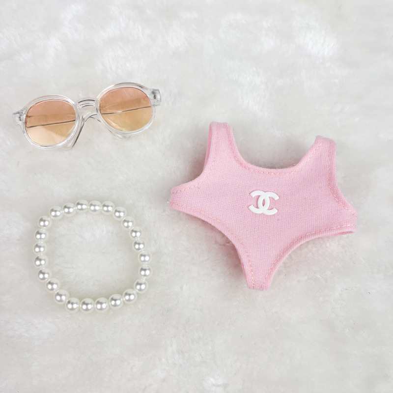 labubu ベビー服アクセサリー小さな香りの水着スーツビニールブラインドボックス第一世代第二世代と第三世代 labubu 服水着|undefined